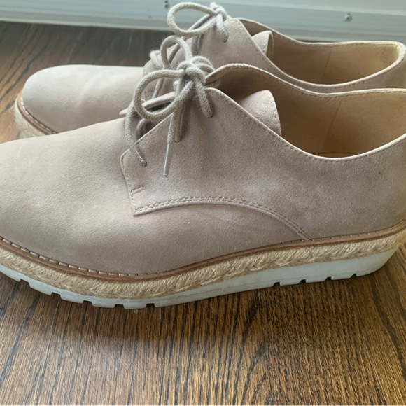 Eileen Fisher Women's Tan Suede Oxfords - Picture 4 of 5